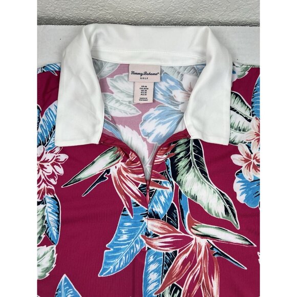 Tommy Bahama Golf women shirt UPF50 Pink quick dry moisture wicking MEDIUM - Picture 3 of 12